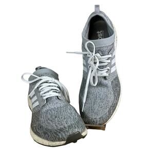 Adidas Pure Boost XG Gray Knit Running Shoes Size 8.5